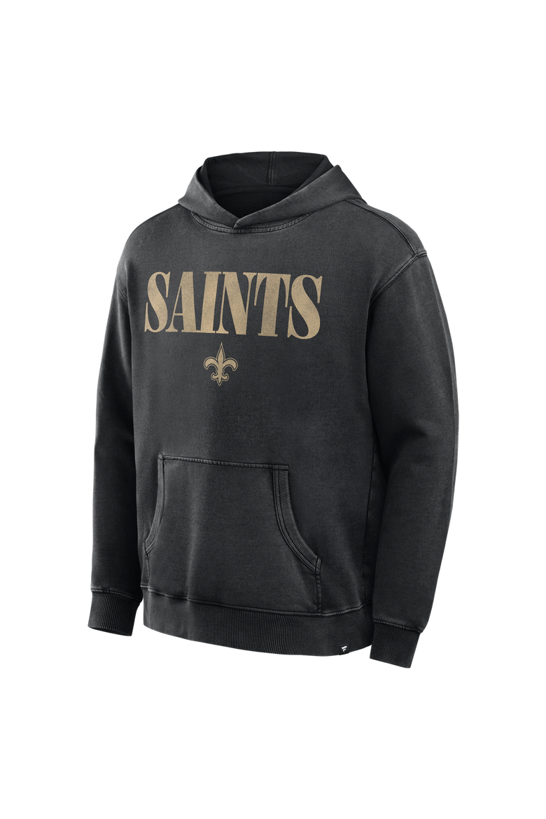 Men's Fanatics Black New Orleans Saints Relaxed Intense Rivalry French Terry Hoodie, Alternate, color, Black