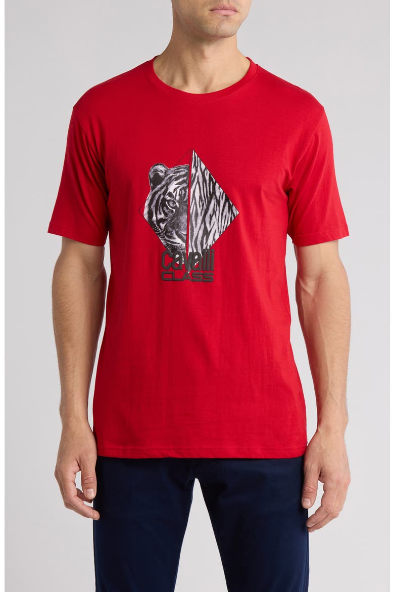 Colourful Rack For Classes Cavalli Class Stretch Cotton Graphic T-Shirt (Men) | Nordstromrack