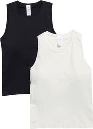 YOGALICIOUS 2-Pack Seamless Carrie Racerback Tanks