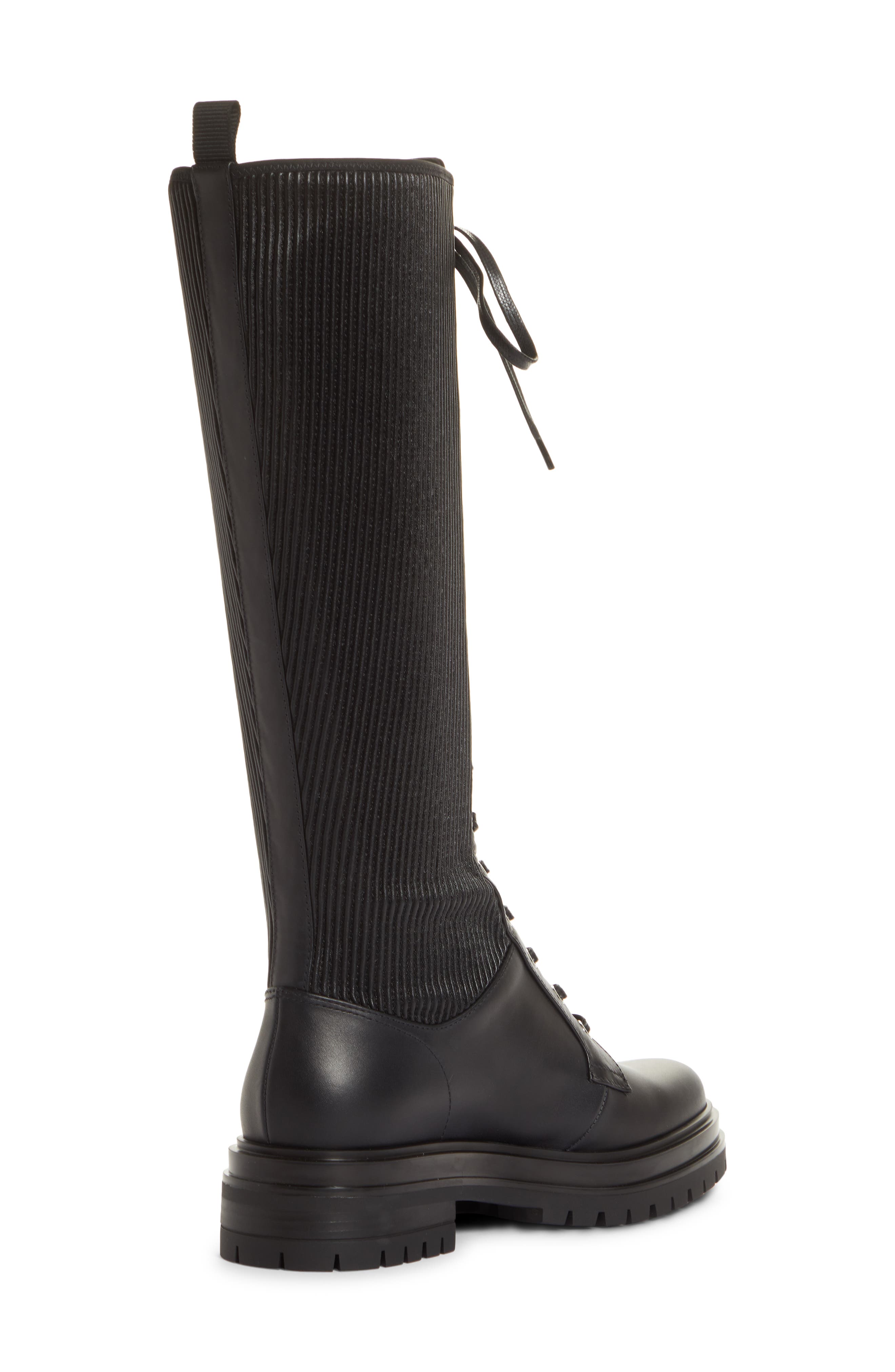 Gianvito Rossi Trek Knee High Lace-Up Boot, Alternate, color, 