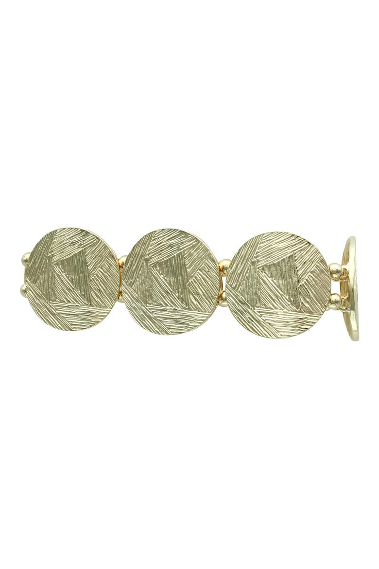 Birdie Stretch Bracelet, Alternate, color, GOLD