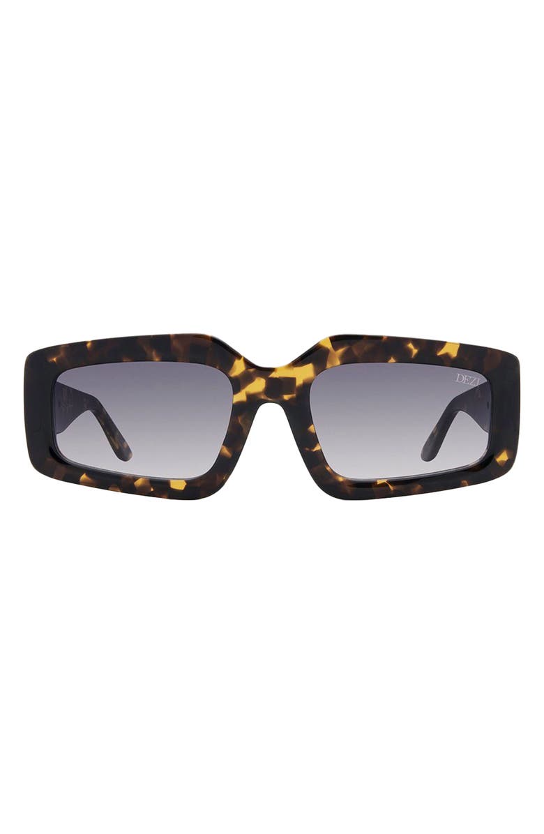 DEZI Read the Room Gradient Square Sunglasses, Alternate, color, Tortoise / Smoke Gradient