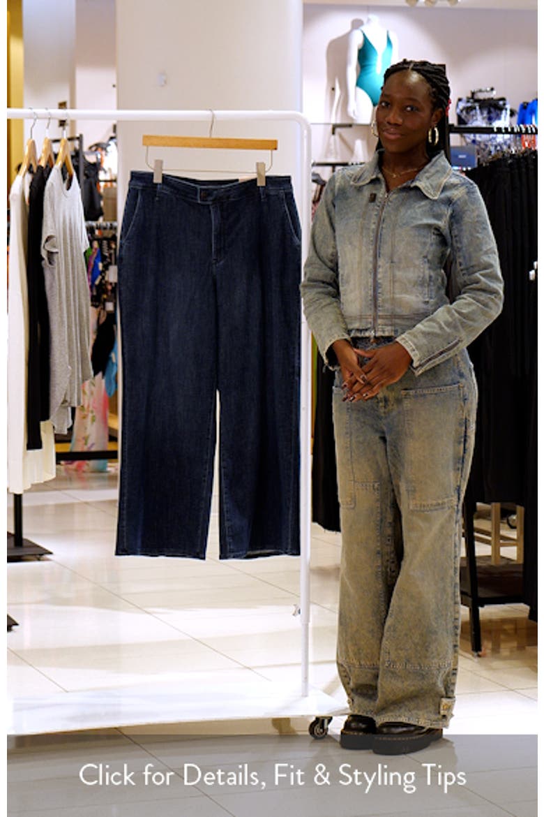 Mona High Waist Ankle Wide Leg Jeans video