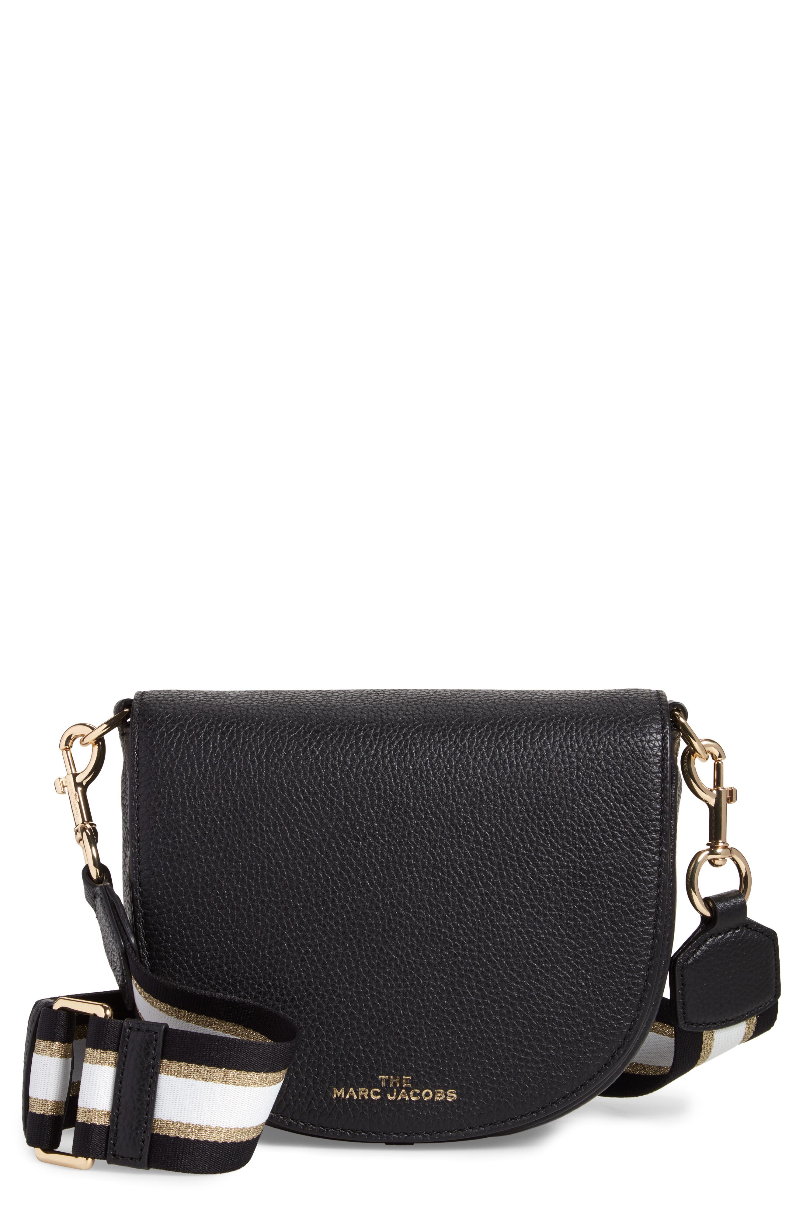 Marc Jacobs The Marc Jacobs Mini Leather Saddle Bag, Main, color, 