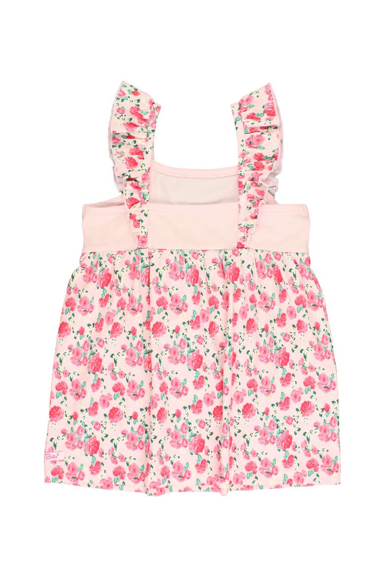 Toddler Ruffle Strap Mixed Print Dress, Alternate, color, English Roses