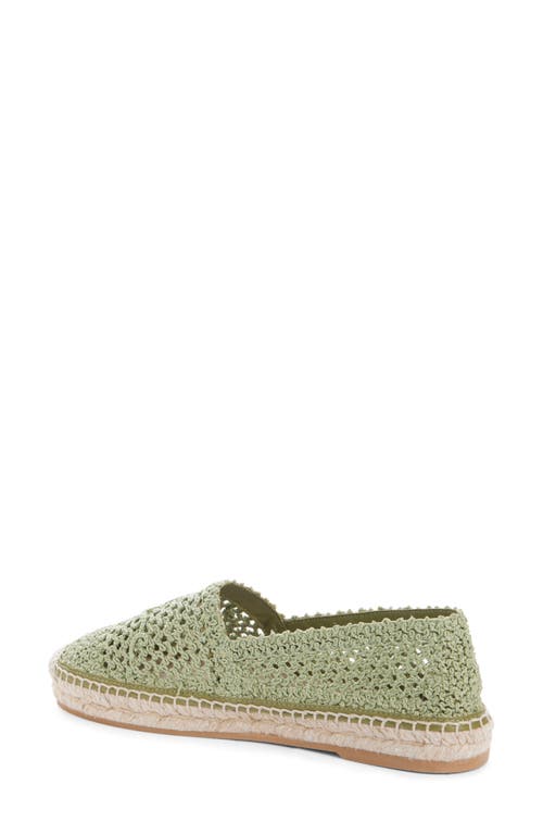Chloé Isla Logo Espadrille In Green