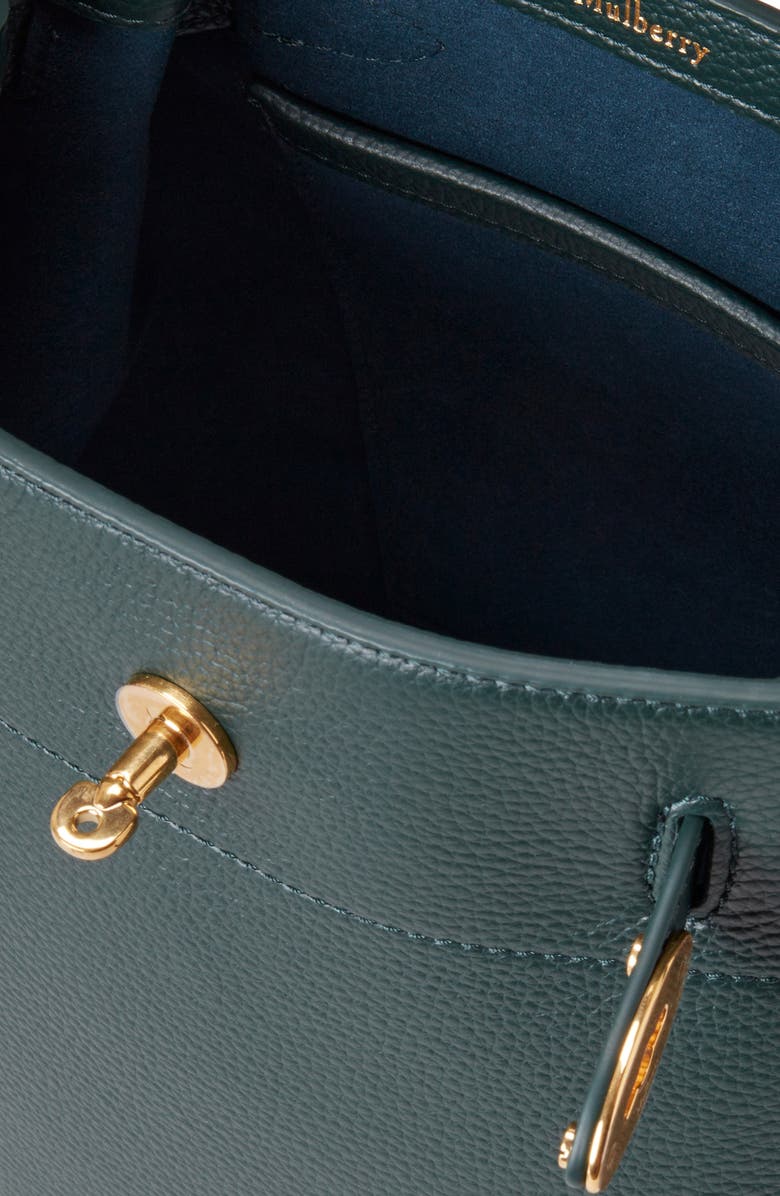 Mulberry Islington Leather Bucket Bag, Alternate, color, Mulberry Green