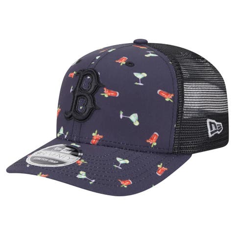 Men
s New Era Black Boston Red Sox Adventure Drinks Pattern 9SEVENTY Stretch-Snap Hat
