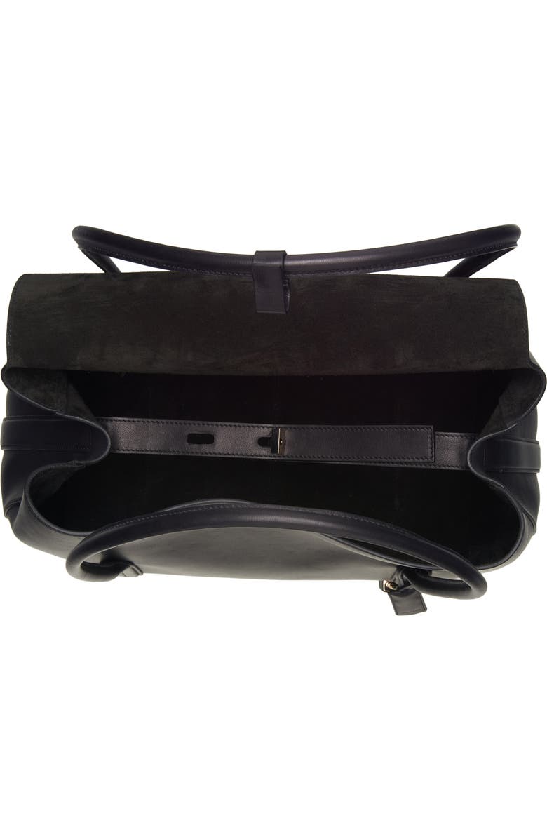 TOM FORD Large Leather Shoulder Bag, Alternate, color, Black