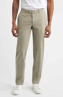 Fabio IDX Flat Front Modern Fit Cotton Blend Chinos