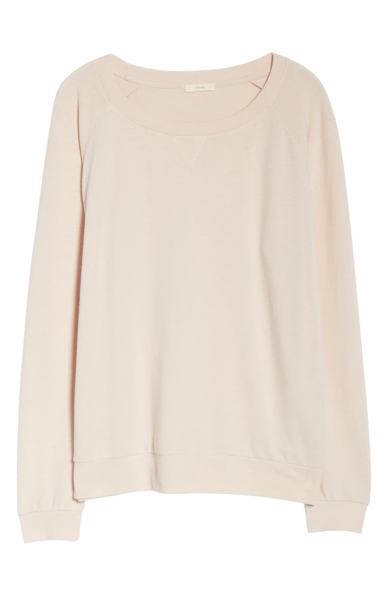 Eberjey Gianne University Sweatshirt, Alternate, color, 