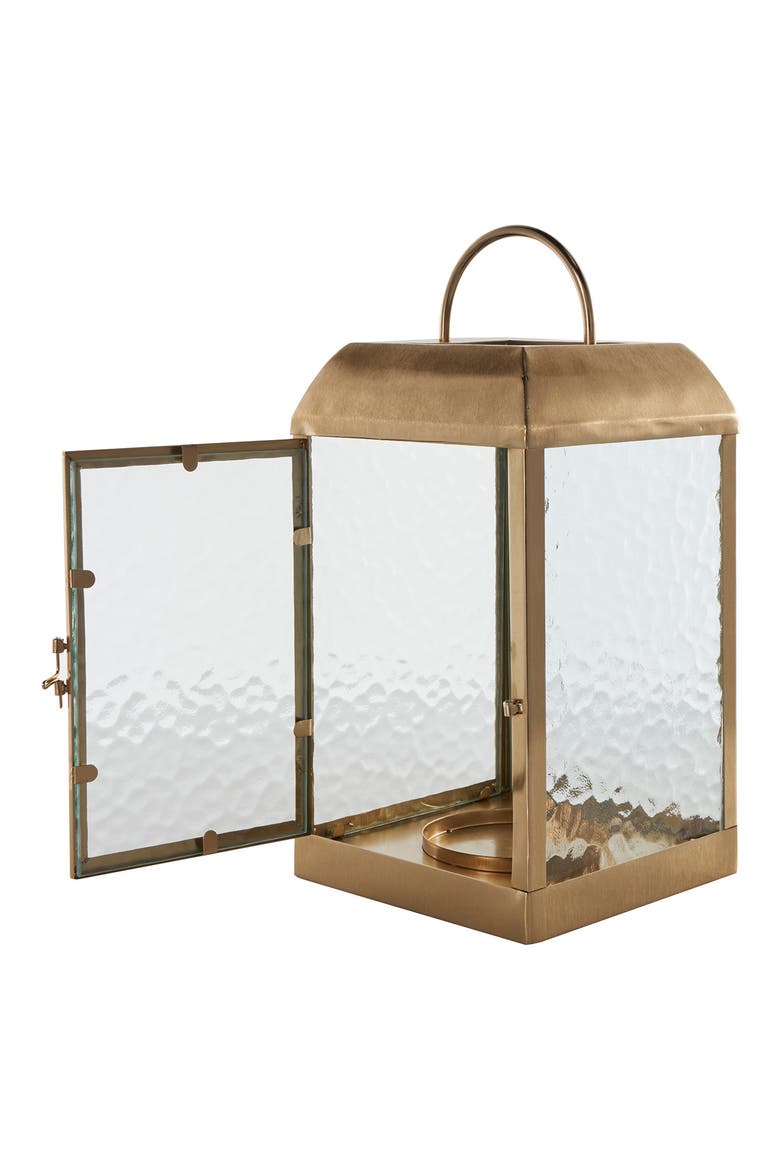 Metal Candle Lantern, Alternate, color, GOLD