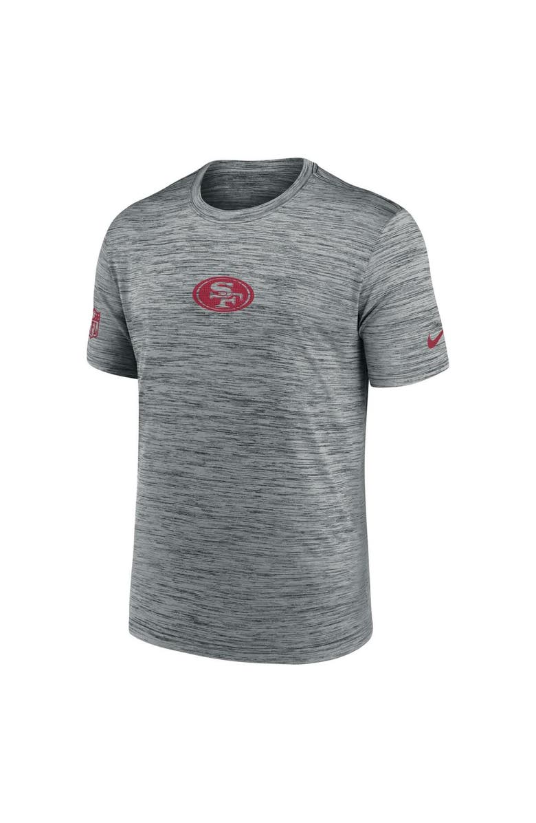 Nike Men's Nike Gray San Francisco 49ers Sideline Velocity Performance T-Shirt, Alternate, color, Gray