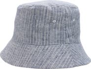 Open Edit Stripe Slub Chambray Bucket Hat