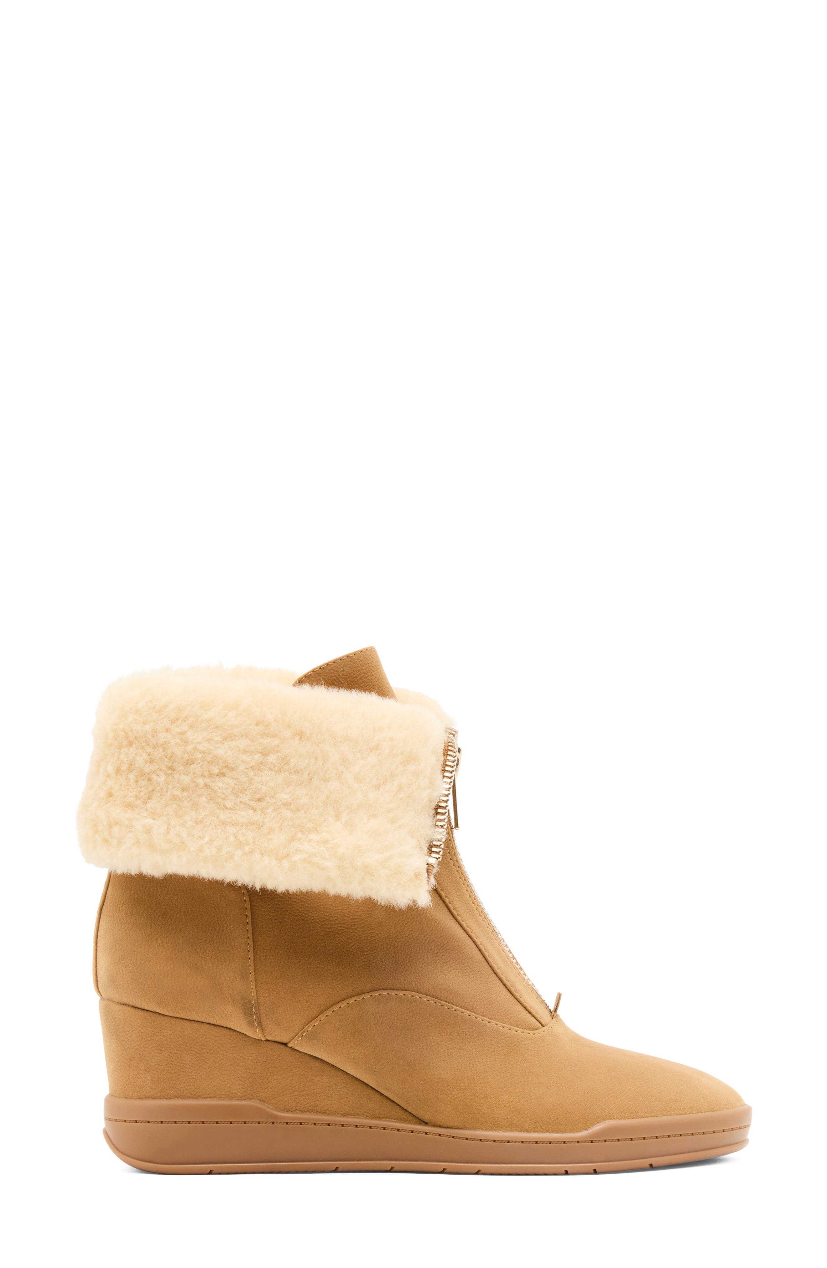 Manor Wedge Bootie, Alternate, color, TAN TUMBLED