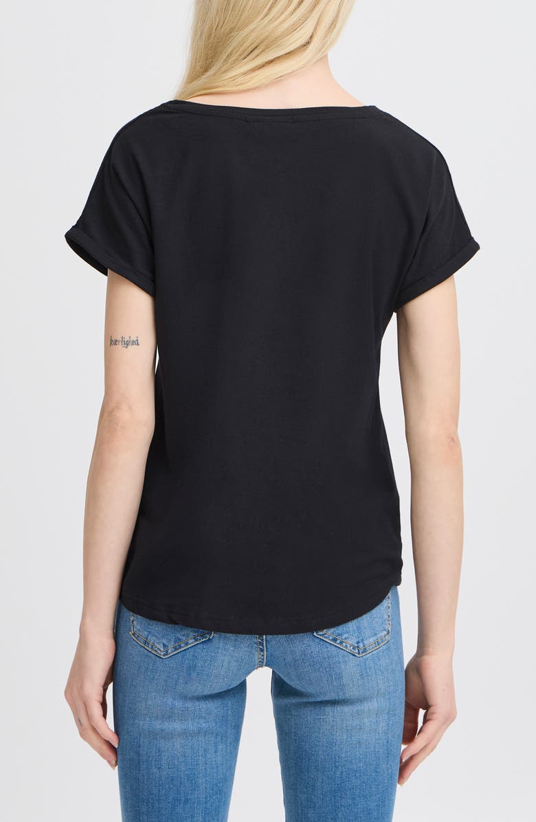 B.YOUNG Pamila Cotton T-Shirt, Alternate, color, Black