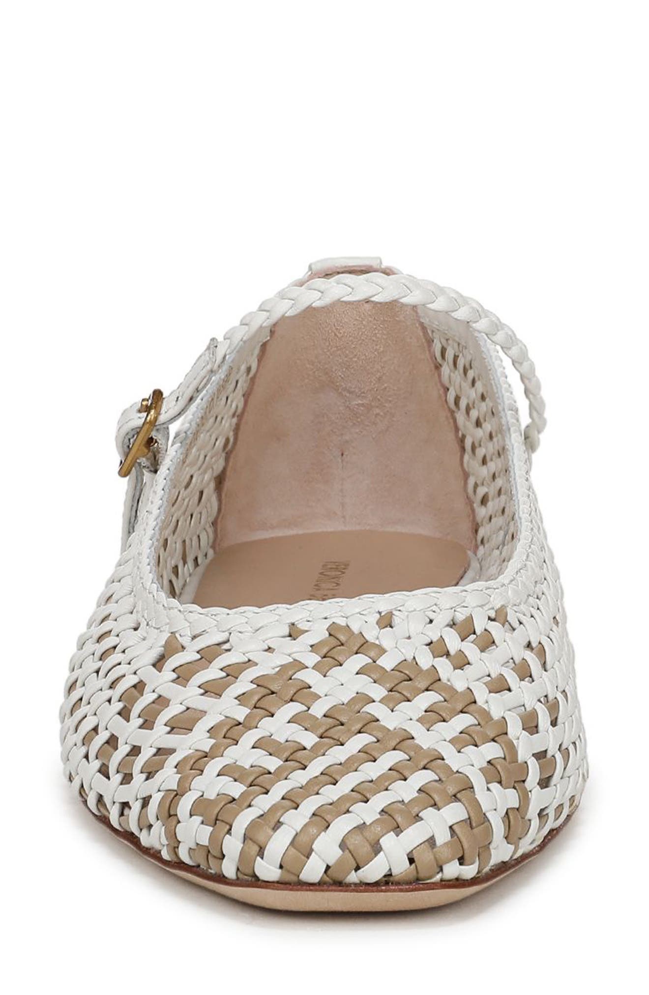 Ellie Woven Flat, Alternate, color, COCONUT/ SAND