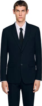 SANDRO Wool suit jacket
