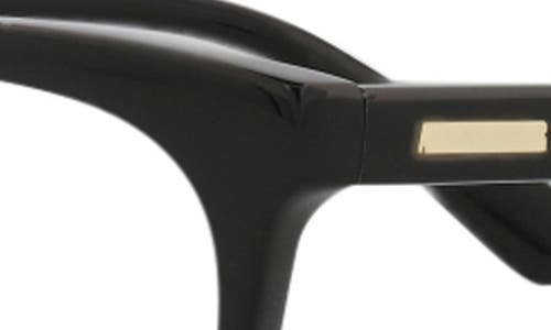 Alexander Mcqueen Mcqueen 53mm Cat Eye Optical Glasses In Black Black Transparent