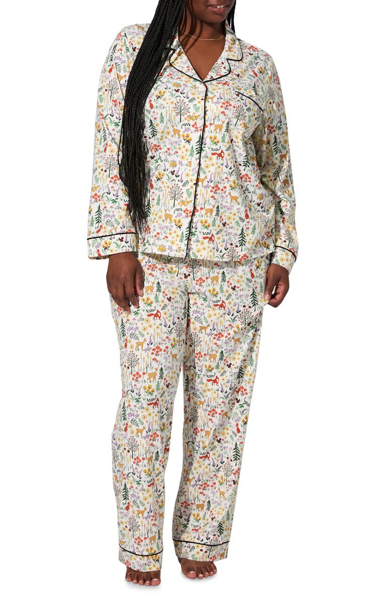 BedHead Pajamas Print Long Sleeve Stretch Organic Cotton Jersey Pajamas, Alternate, color, 