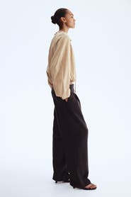 H&M Barrel-leg Twill Trousers