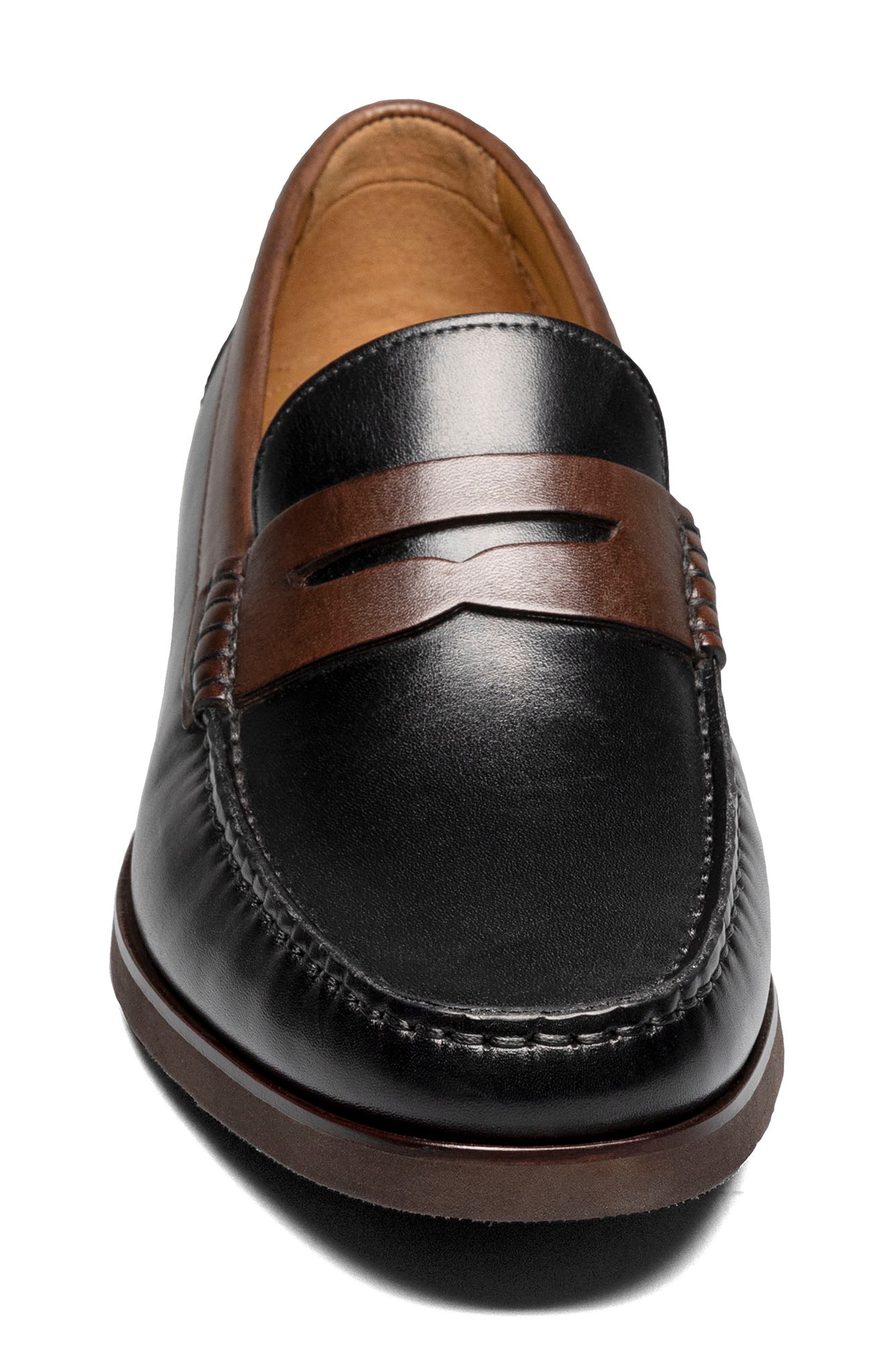 Florsheim Berkley Flex Penny Loafer, Alternate, color, Black/ Brown