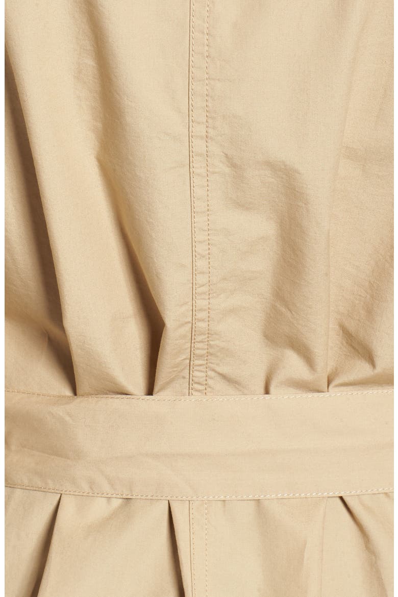 Double Breasted Belted Trench Coat, Alternate, color, BEIGE NOUGAT