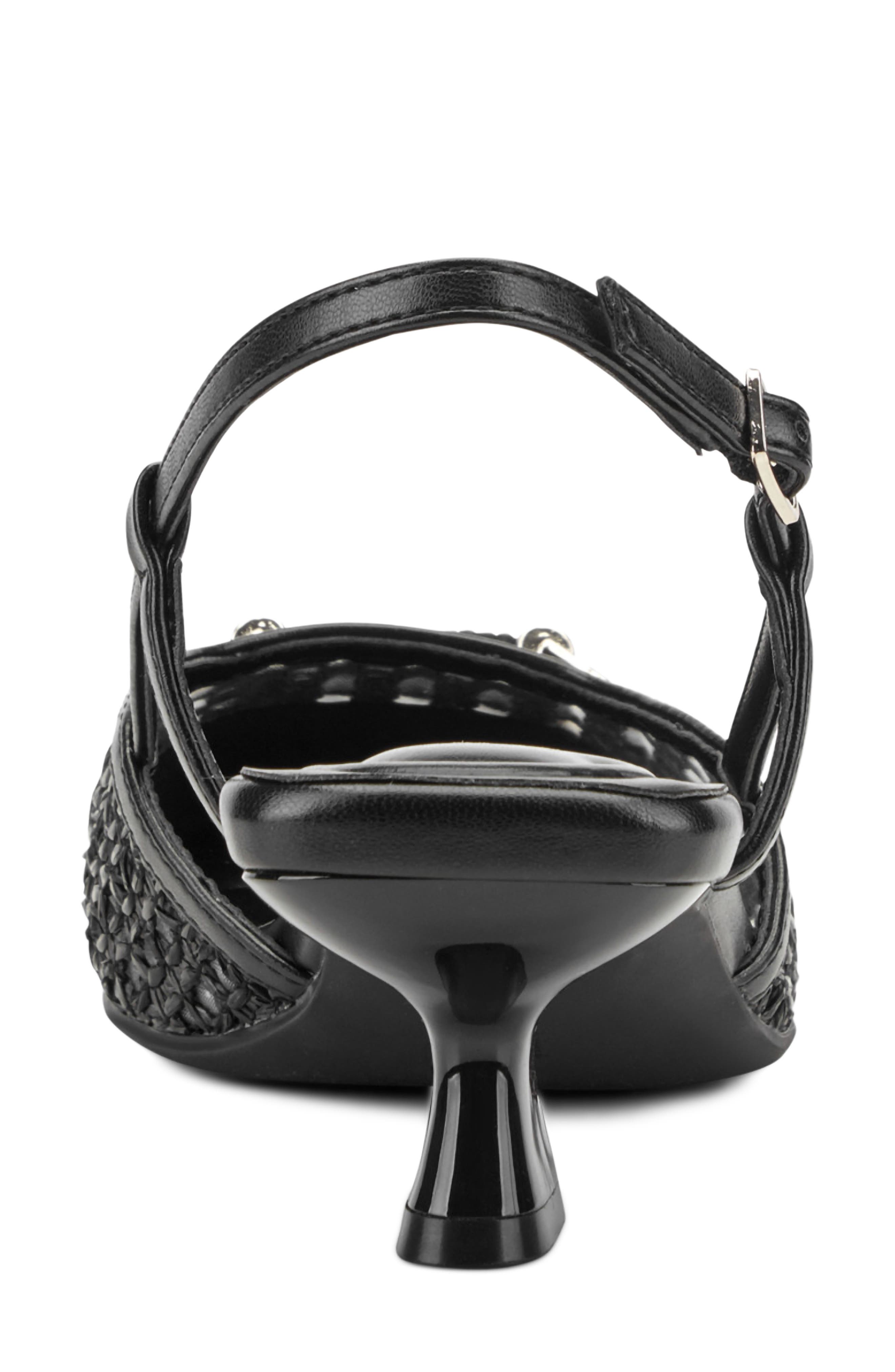 Easy Spirit Hetty Pointed Toe Slingback Pump, Alternate, color, Black