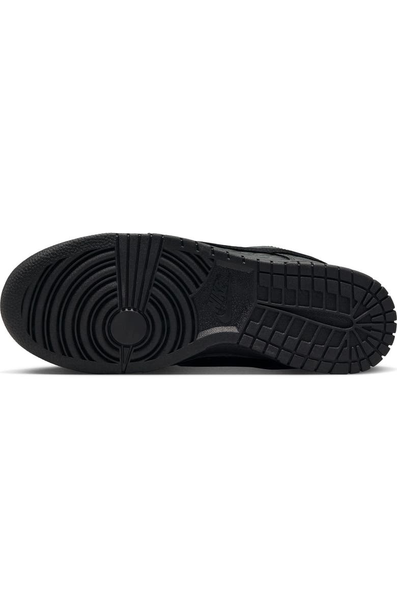 Nike Dunk Low Croc Embossed Basketball Sneaker, Alternate, color, Black/ Metallic Gold/ Off Noir