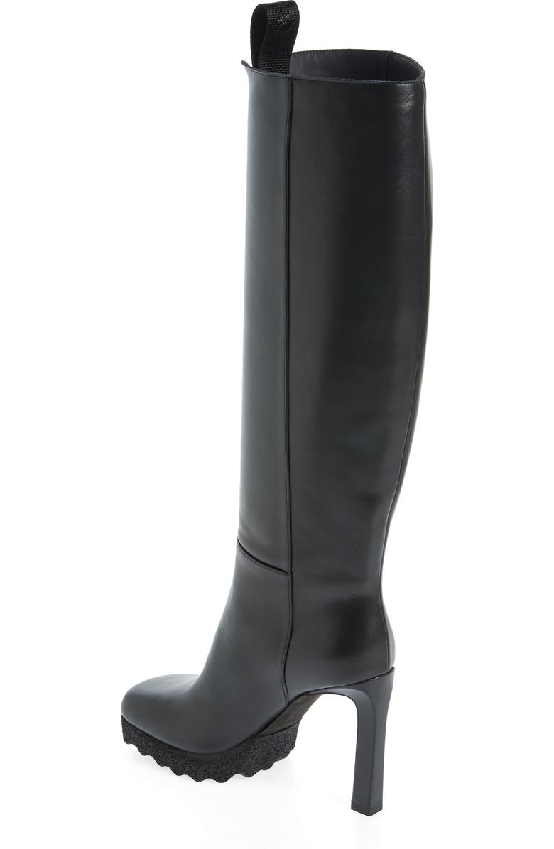 Off-White Sponge Sole Tall Boot, Alternate, color,