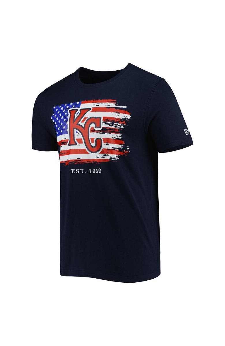 New Era Men's New Era Navy Kansas City Royals 4th of July Jersey T-Shirt, Alternate, color, Navy