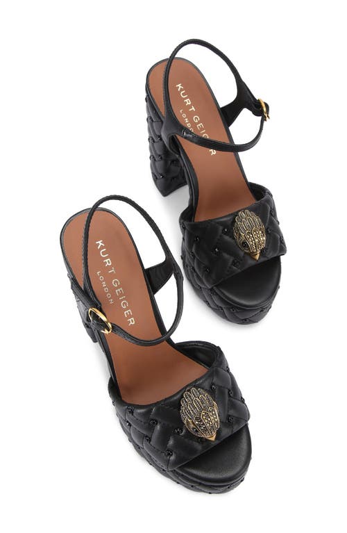 Kurt Geiger London Kensington Platform Sandal In Charcoal