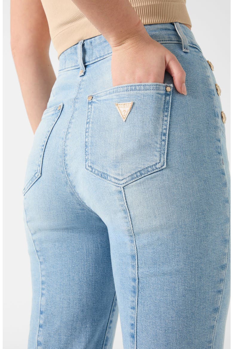 New Faye High Waist Wide Leg Jeans, Alternate, color, BLUE