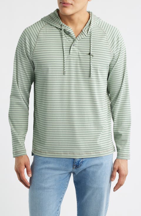 Starboard Shores Stripe Seersucker Hoodie