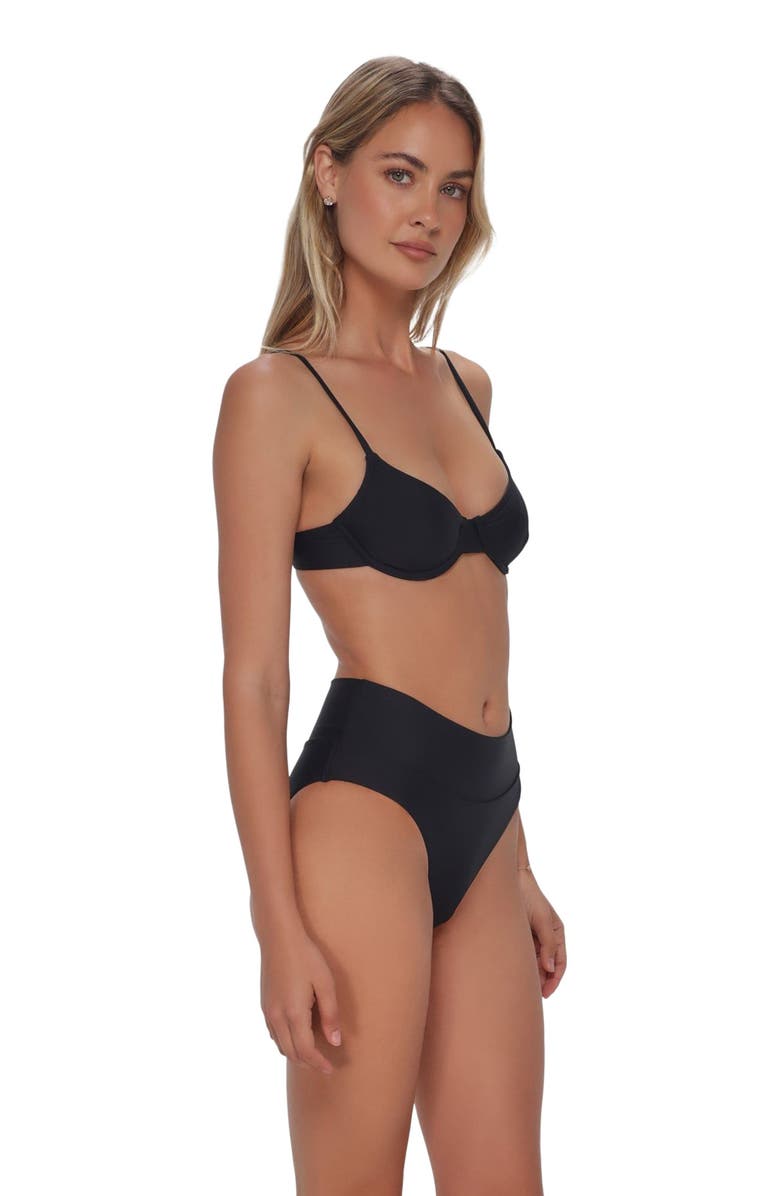 Swim Systems Laura Fold Over Bikini Swim Bottoms, Alternate, color, Black