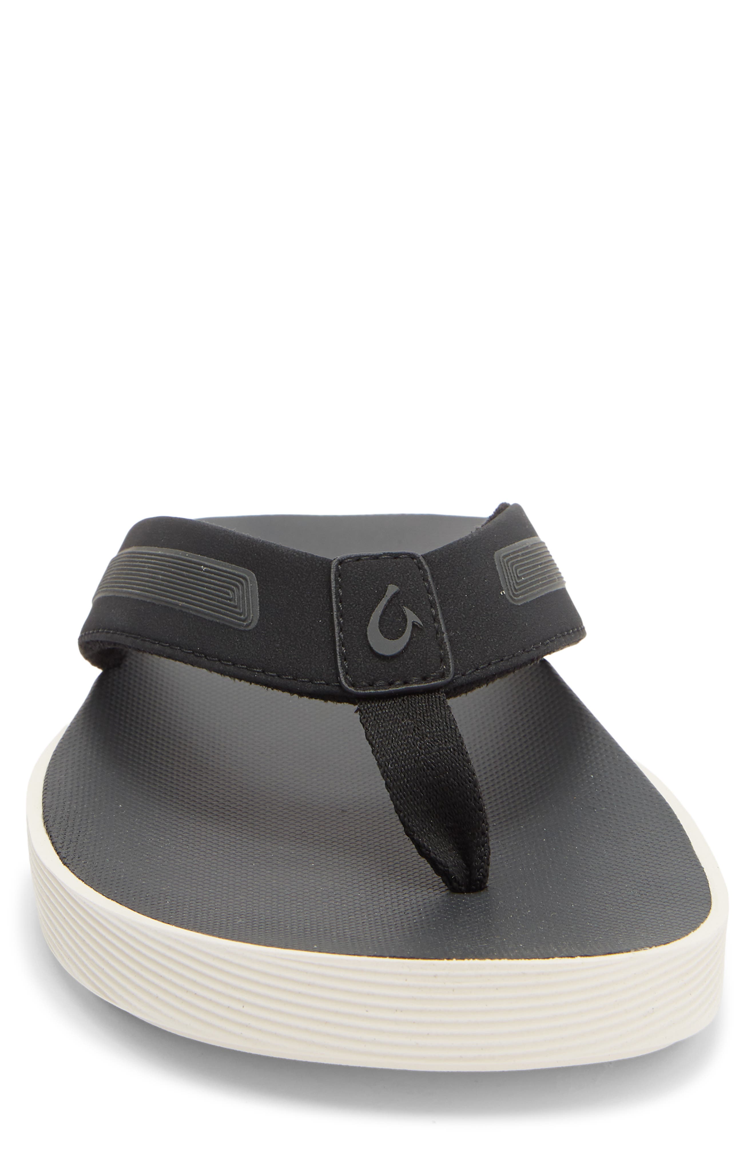 OluKai Leeward Flip Flop, Alternate, color, Lava Rock / Lava Rock