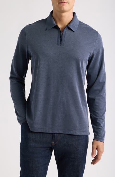 Cochran Long Sleeve Zip Polo
