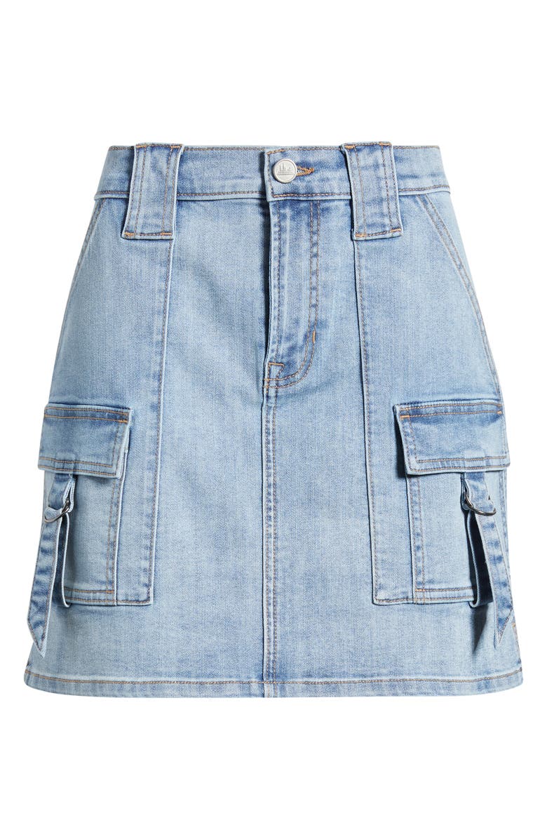 CITY BLUES Cargo Denim Miniskirt, Alternate, color, 