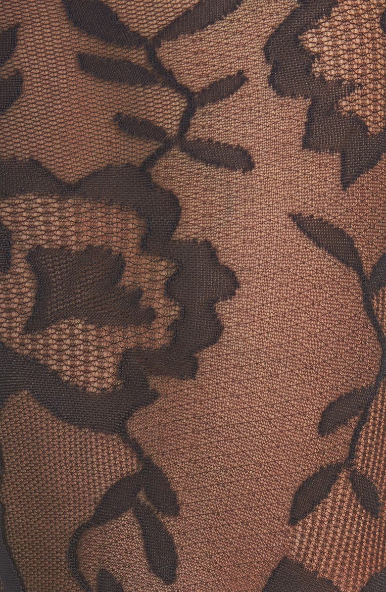 Oroblu 'Lorelie' Floral Tights, Alternate, color, 