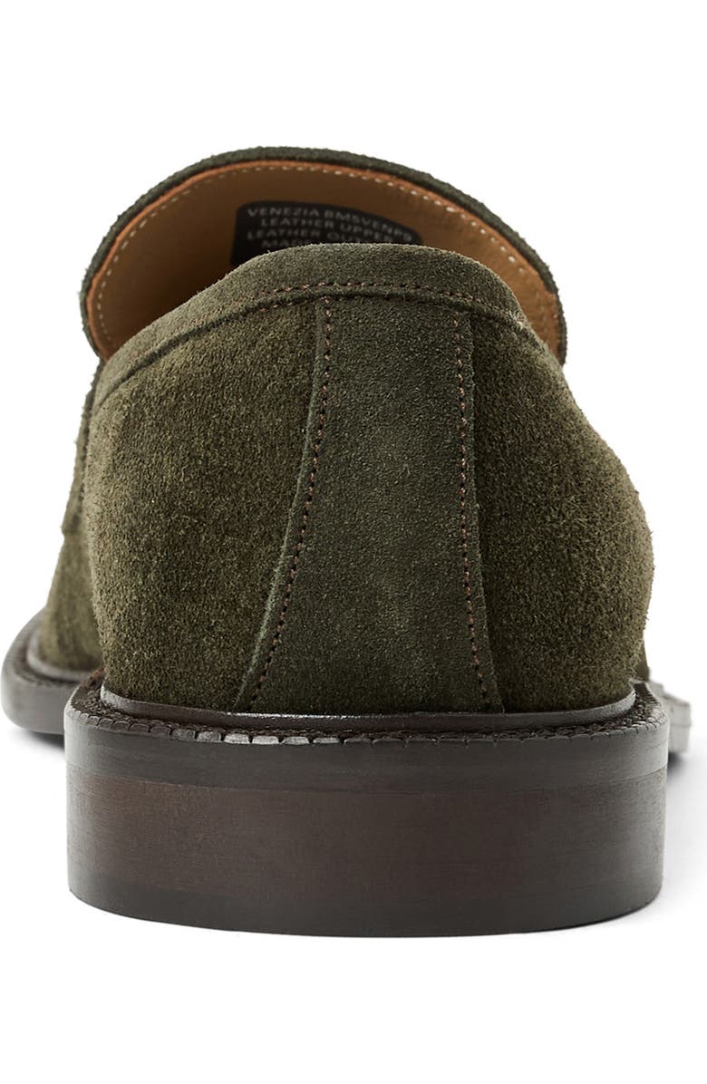 Bruno Magli Venezia Penny Loafer, Alternate, color, Olive Suede