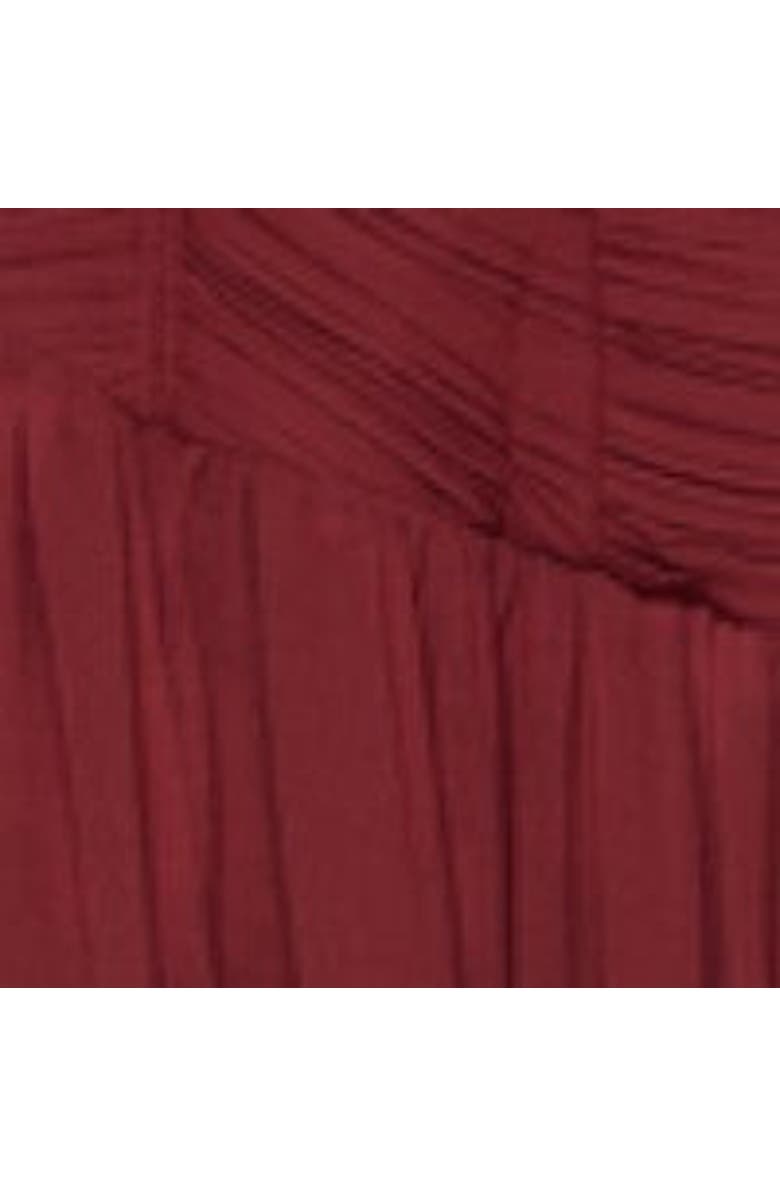 MINT VELVET Ruched Detail Midi Dress, Alternate, color, Burgundy