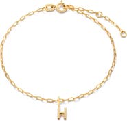 Ana Luisa Gold Charm Letter Bracelet