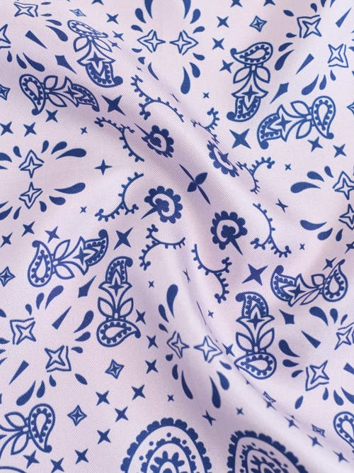Lost Pattern Nyc "paisley" Silk Bandana Scarf In Multi