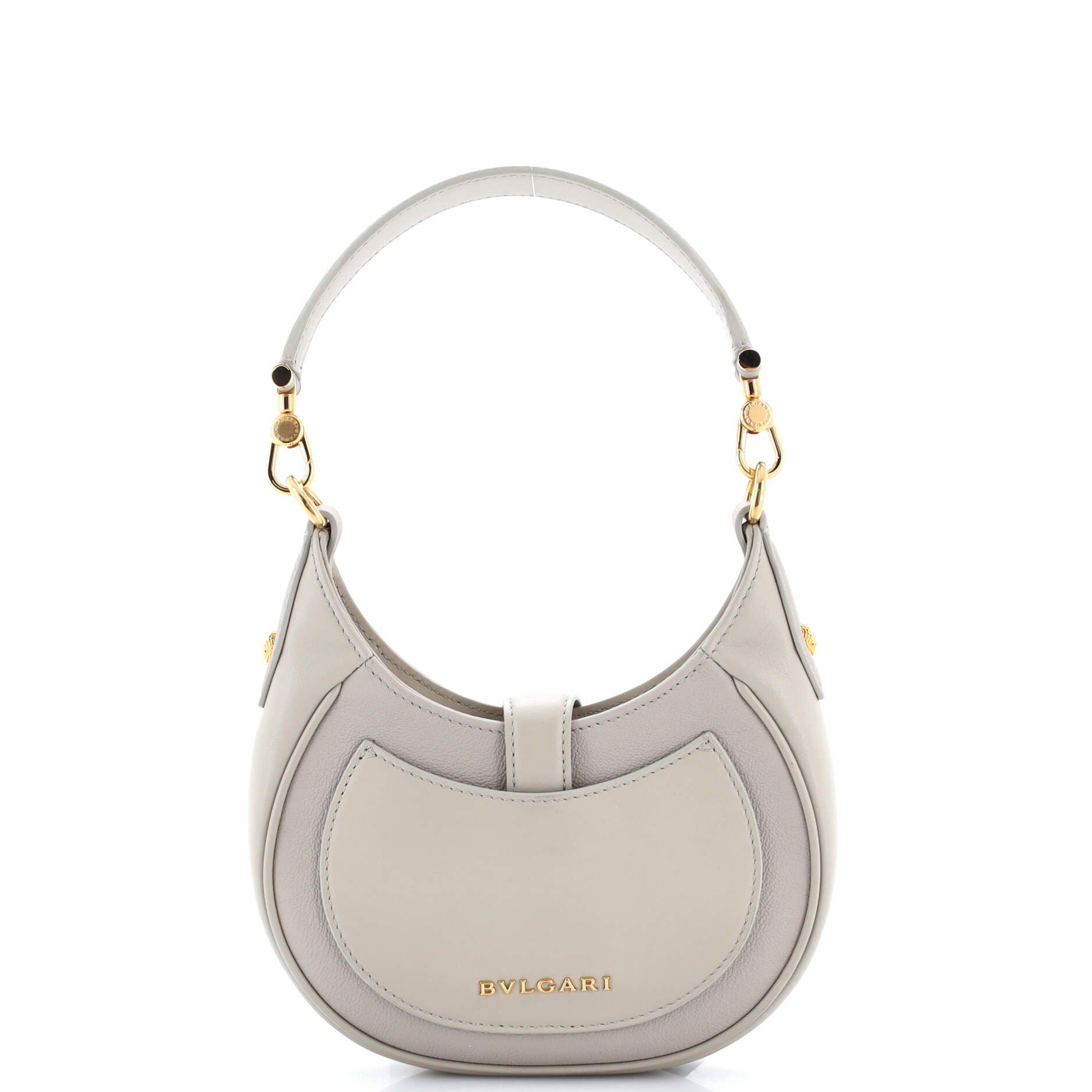 Serpenti Ellipse Crossbody Bag Leather Mini, Alternate, color, Grey