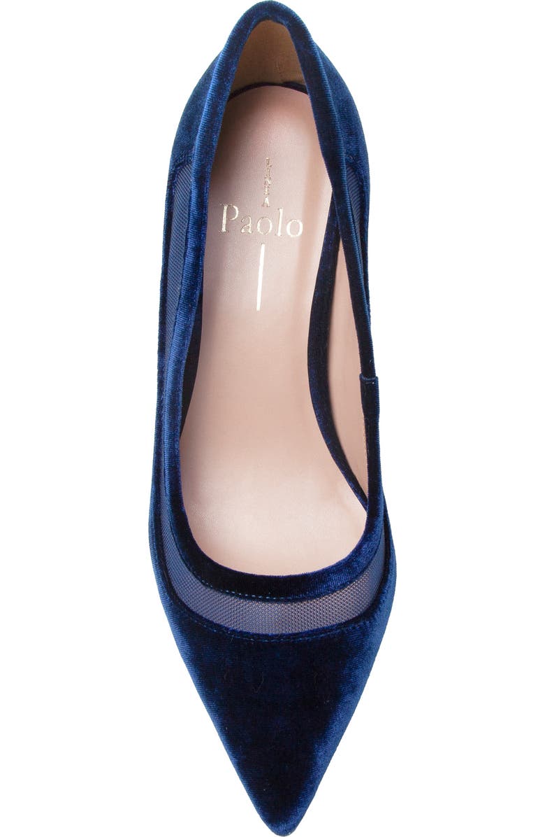 Linea Paolo Perline Pointed Toe Pump, Alternate, color, Navy