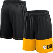 FANATICS Men's Fanatics Black/Gold Pittsburgh Steelers Big & Tall Best of the Best Performance Shorts