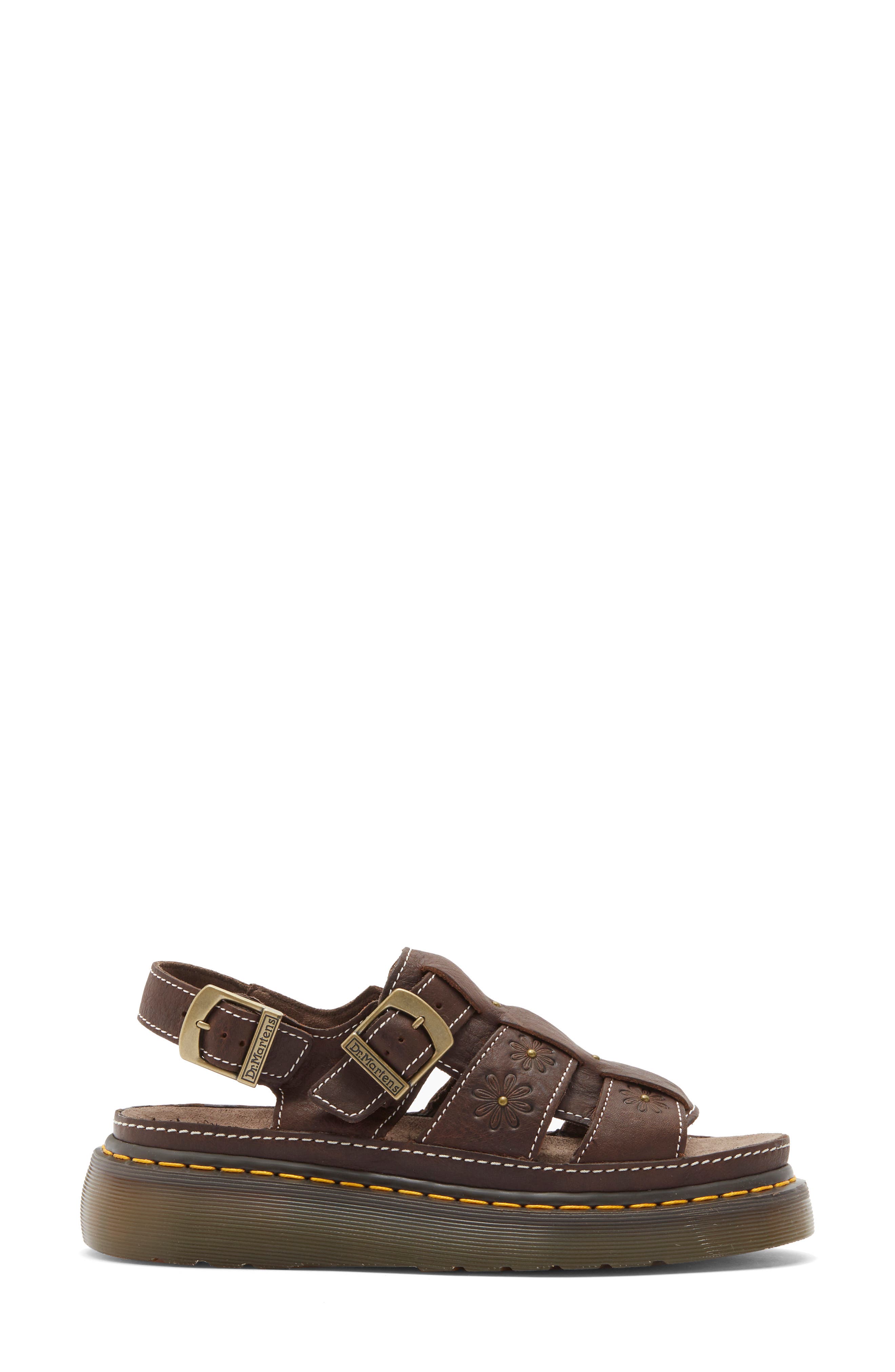 Wrenlie Sandal, Alternate, color, DARK BROWN