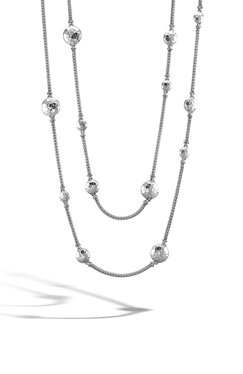 John Hardy 'Dot' Long Station Necklace, Alternate, color, 