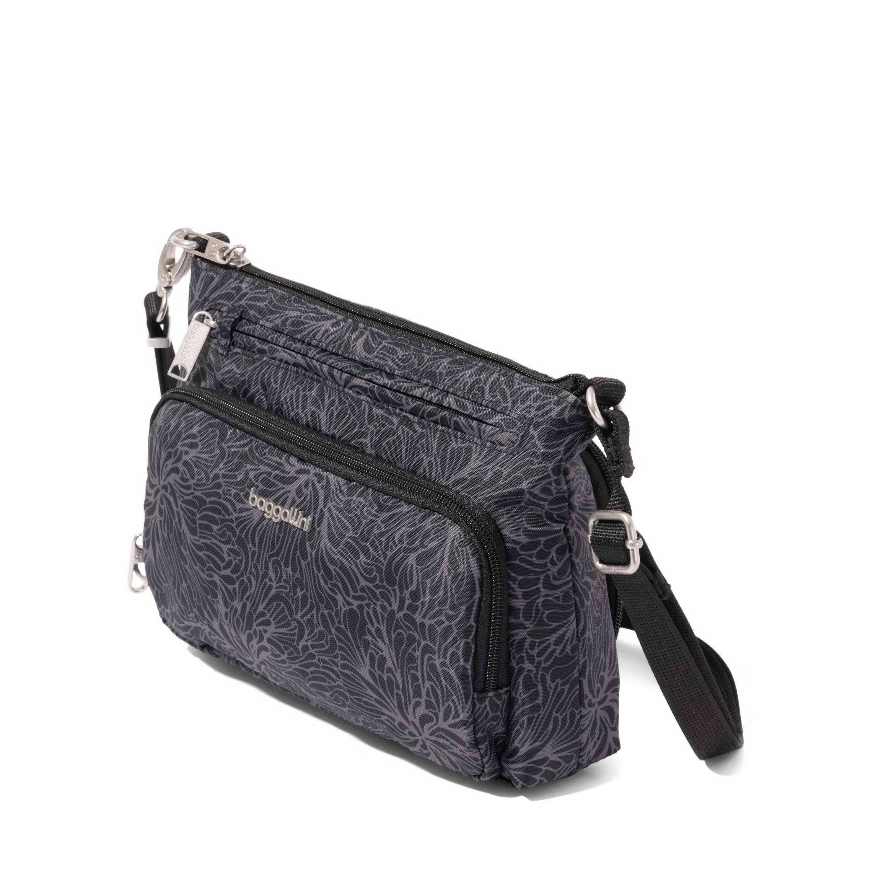 BAGGALLINI Securtex� Anti-Theft Keepsake Crossbody, Alternate, color, Midnight Blossom Print