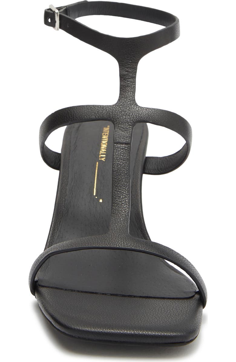 INTENTIONALLY BLANK Semy Ankle Strap Wedge Sandal, Alternate, color, Black